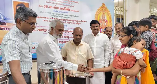 तिरुचेंदूर मंदिर में आसुत दूध वितरण परियोजना का शुभारंभ तिरुचेंदूर मंदिर में आसुत दूध वितरण परियोजना का शुभारंभ