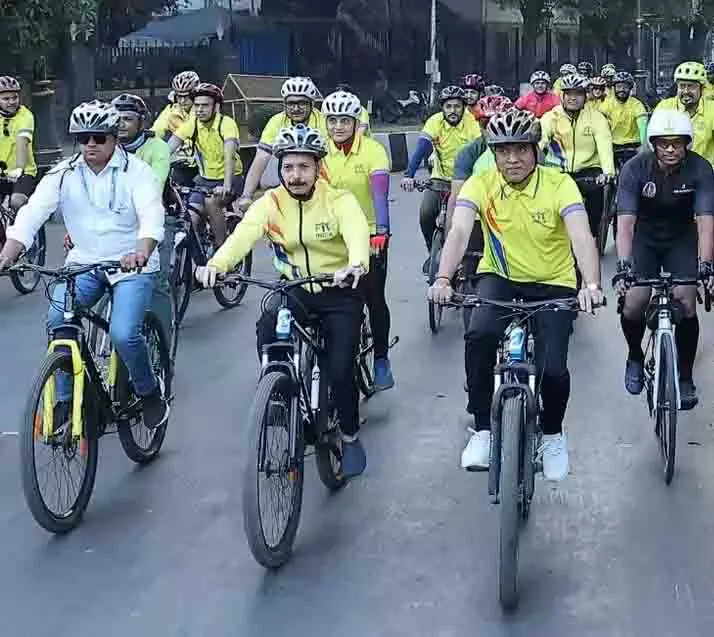 Hyderabad में साइकिलिंग ट्रैक लोकप्रिय हो गए Hyderabad में साइकिलिंग ट्रैक लोकप्रिय हो गए