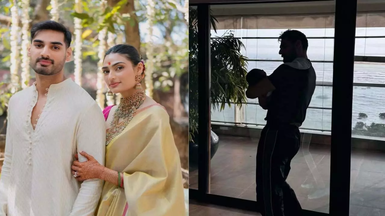 Ahan Shetty ने नवजात इवाराह को प्यार से गोद में लेकर निभाई मामू की ड्यूटी Ahan Shetty ने नवजात इवाराह को प्यार से गोद में लेकर निभाई मामू की ड्यूटी