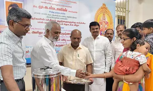 तिरुचेंदूर मंदिर में आसुत दूध वितरण परियोजना का शुभारंभ
