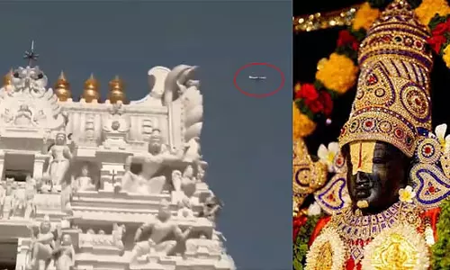 तिरुमाला मंदिर के ऊपर से उड़ता विमान, एक और गलती  श्रद्धालु भड़के, TTD ने केंद्र सरकार से की गुहार