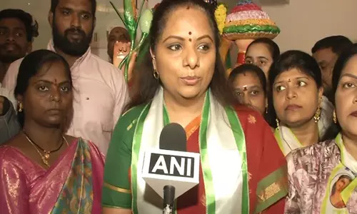 BRS MLC के कविता ने तेलंगाना स्थापना दिवस मनाया, सीएम रेड्डी पर निशाना साधा