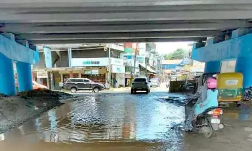 बारिश से अस्थायी राहत; थालिकुलम में जलभराव और कीचड़ से छात्र परेशान