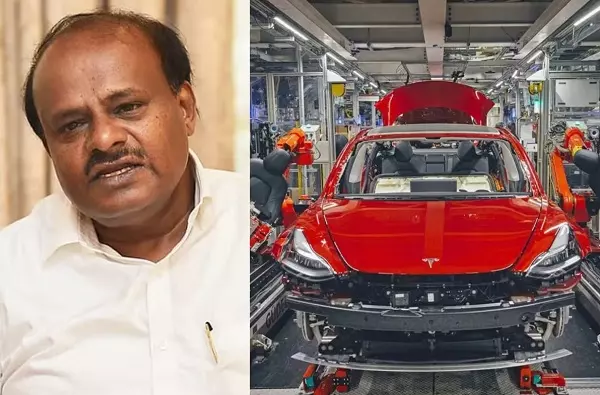 New Delhi: भारत में मैन्युफैक्चरिंग नहीं, केवल बिक्री करेगी टेस्ला: एच. डी. कुमारस्वामी New Delhi: भारत में मैन्युफैक्चरिंग नहीं, केवल बिक्री करेगी टेस्ला: एच. डी. कुमारस्वामी