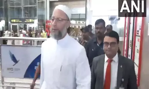 AIMIM सांसद ओवैसी 4 देशों की आतंकवाद विरोधी यात्रा पूरी कर हैदराबाद लौटे