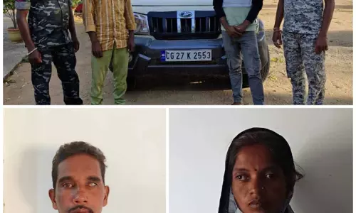 बोलेरो से कई बोतल शराब जब्त, महिला समेत 4 लोग गिरफ्तार