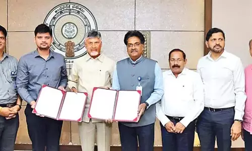 CM की उपस्थिति में शार (ISRO) और RTGS के बीच एक समझौते पर हस्ताक्षर किए गए