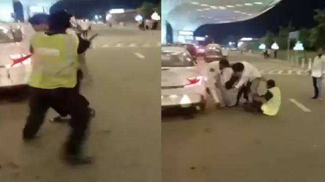 Mumbai airport पर पार्किंग को लेकर सुरक्षाकर्मियों और कैब ड्राइवरों के बीच हुई हाथापाई Mumbai airport पर पार्किंग को लेकर सुरक्षाकर्मियों और कैब ड्राइवरों के बीच हुई हाथापाई