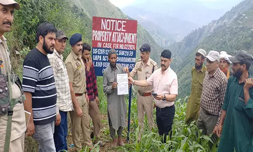 रामबन पुलिस ने UAPA धारा 25 के तहत संपत्ति जब्त की रामबन पुलिस ने UAPA धारा 25 के तहत संपत्ति जब्त की