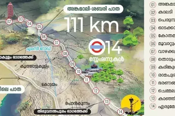 14 स्टेशनों के साथ अंगमाली-सबरीमाला रेल परियोजना फिर से पटरी पर, लागत ₹3,810 करोड़ 14 स्टेशनों के साथ अंगमाली-सबरीमाला रेल परियोजना फिर से पटरी पर, लागत ₹3,810 करोड़