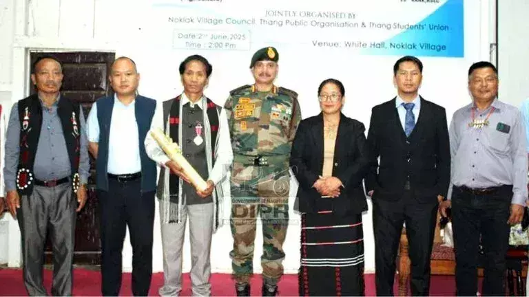 Nagaland :  पद्मश्री पुरस्कार विजेता एल हैंगथिंग को सम्मानित किया गया