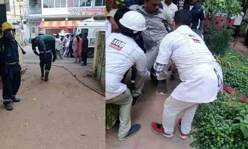 Secunderabad में इमारत ढहने का मॉक ड्रिल का अनुकरण