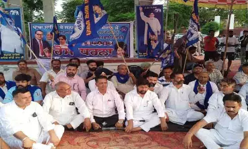 BJP अनुसूचित जाति मोर्चा ने अंबेडकर प्रतिमा के अपमान की निंदा की BJP अनुसूचित जाति मोर्चा ने अंबेडकर प्रतिमा के अपमान की निंदा की