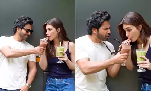 kriti-varun का शेक वाला मोमेंट सोशल मीडिया पर वायरल