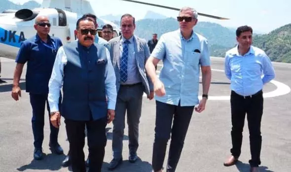 मोदी ने कश्मीर तक रेल परियोजना का शीघ्र पूरा होना सुनिश्चित किया: Dr Jitendra मोदी ने कश्मीर तक रेल परियोजना का शीघ्र पूरा होना सुनिश्चित किया: Dr Jitendra