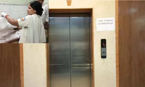 Gwalior : होटल में लिफ्ट 20 फीट की ऊंचाई से गिरी, 4 लोगों की फ्रैक्चर हुई, प्रबंधन भागा Gwalior : होटल में लिफ्ट 20 फीट की ऊंचाई से गिरी, 4 लोगों की फ्रैक्चर हुई, प्रबंधन भागा