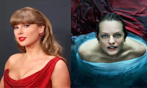 Elisabeth Moss को हैंडमेड्स टेल में लुक व्हाट यू मेड मी डू के लिए स्विफ्ट की ओके मिली