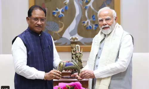 प्रधानमंत्री नरेंद्र मोदी से मिले मुख्यमंत्री विष्णुदेव साय