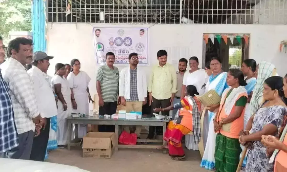 Telangana: 100 दिवसीय योजना में नगर निगम कर्मियों के लिए हर हफ्ते हेल्थ कैंप Telangana: 100 दिवसीय योजना में नगर निगम कर्मियों के लिए हर हफ्ते हेल्थ कैंप