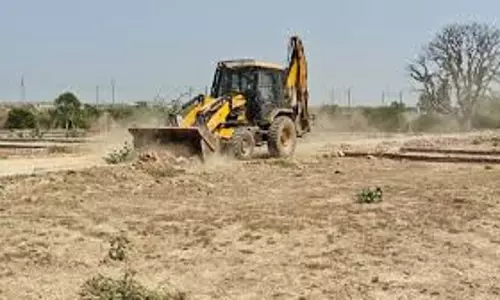 Prayagraj: पीडीए ने 133 बीघे में की गई अवैध प्लाटिंग को किया जमींदोज
