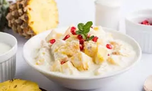 Recipe: स्वाद में लाजवाब है अनानास का रायता, देगा अच्छी सेहत Recipe: स्वाद में लाजवाब है अनानास का रायता, देगा अच्छी सेहत