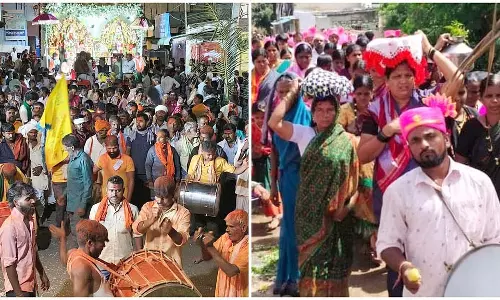 Gadag : मुस्लिम महिलाएं मुलगुंड की ग्राम देवी टोपा देवी की वेशभूषा में सजी Gadag : मुस्लिम महिलाएं मुलगुंड की ग्राम देवी टोपा देवी की वेशभूषा में सजी