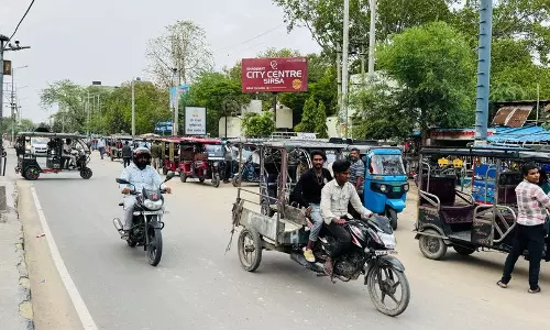 Sirsa में तिपहिया वाहनों के कारण यातायात बाधित