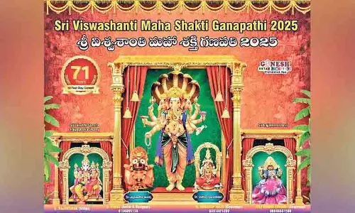 इस वर्ष Khairatabad में भक्तों को आशीर्वाद देने के लिए छोटी पर्यावरण अनुकूल गणेश प्रतिमा बनाई जाएगी