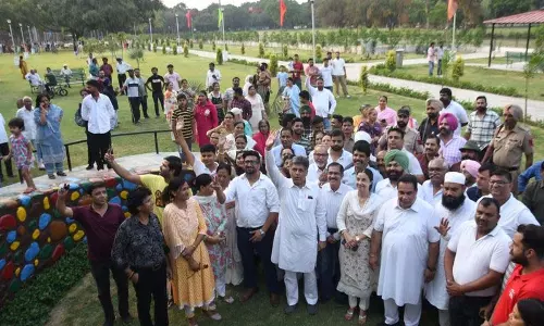 Chandigarh: सेक्टर 30 में ग्रीन बेल्ट पार्क का उद्घाटन
