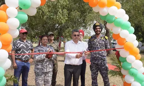 उद्योगपति दलजीत चीना ने सैनिक स्कूल में SSB बाधा प्रशिक्षण क्षेत्र का उद्घाटन किया
