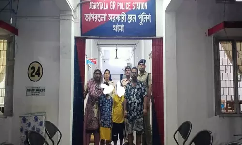 Agartala Railway Station पर चार अवैध बांग्लादेशी नागरिकों को हिरासत में लिया गया