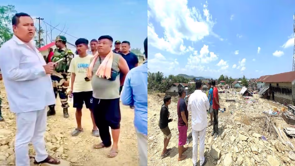 Manipur : खुरई विधायक ने इंफाल पूर्व में बाढ़ से नष्ट हुए घरों के पुनर्निर्माण का वादा किया