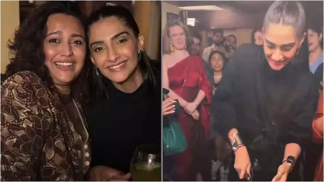 स्टार्स के बीच मना सोनम कपूर का बर्थडे, केक कटिंग मोमेंट वायरल स्टार्स के बीच मना सोनम कपूर का बर्थडे, केक कटिंग मोमेंट वायरल