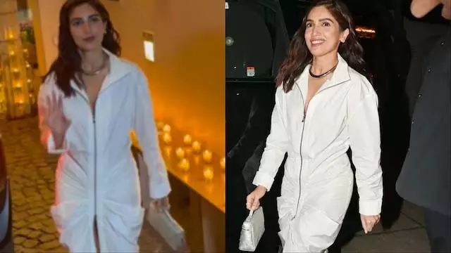Bhumi Pednekar : 6 लाख का सिल्वर क्लच बना पार्टी की शान Bhumi Pednekar : 6 लाख का सिल्वर क्लच बना पार्टी की शान