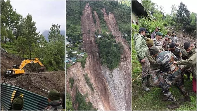 सिक्किम भूस्खलन : सेना के एक जवान का शव मिला, पांच अब भी लापता सिक्किम भूस्खलन : सेना के एक जवान का शव मिला, पांच अब भी लापता