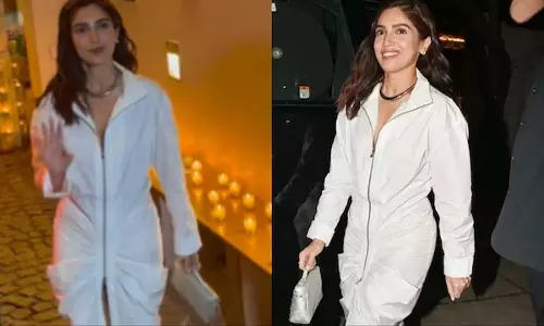 Bhumi Pednekar : 6 लाख का सिल्वर क्लच बना पार्टी की शान
