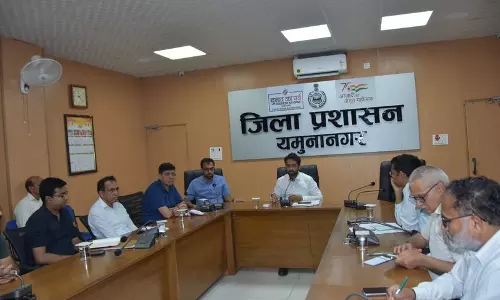 Yamunanagar डीसी ने बाढ़ सुरक्षा कार्यों का निरीक्षण किया