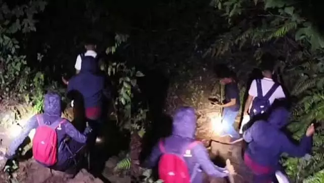 Chikmagaluru : ट्रैकिंग के दौरान घने जंगल में लापता हुए मेडिकल छात्रों को बचाया गया Chikmagaluru : ट्रैकिंग के दौरान घने जंगल में लापता हुए मेडिकल छात्रों को बचाया गया
