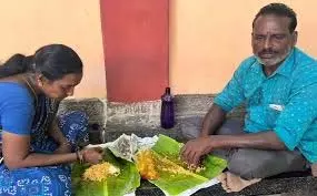 तिरुवन्नामलाई मंदिर प्रांगण में बिरयानी खाने पर दंपत्ति से पूछताछ तिरुवन्नामलाई मंदिर प्रांगण में बिरयानी खाने पर दंपत्ति से पूछताछ