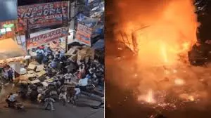 Hazaribagh: डेकोरेशन-पटाखा दुकान में भीषण आग, लाखों का नुकसान Hazaribagh: डेकोरेशन-पटाखा दुकान में भीषण आग, लाखों का नुकसान