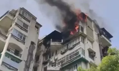 Delhi : अपार्टमेंट में लगी आग, पिता और दो बच्चों की बिल्डिंग से कूदने से मौत