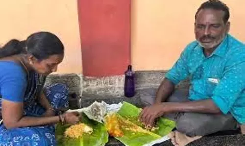 तिरुवन्नामलाई मंदिर प्रांगण में बिरयानी खाने पर दंपत्ति से पूछताछ तिरुवन्नामलाई मंदिर प्रांगण में बिरयानी खाने पर दंपत्ति से पूछताछ