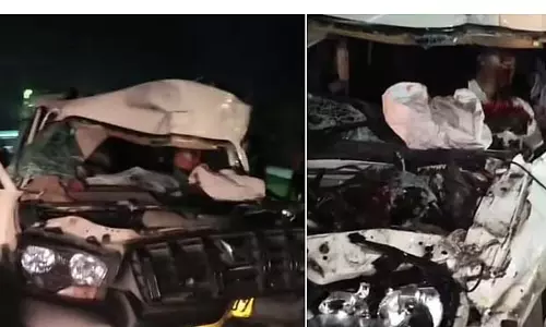 ट्रक की टक्कर से 2 लोगों की मौत
