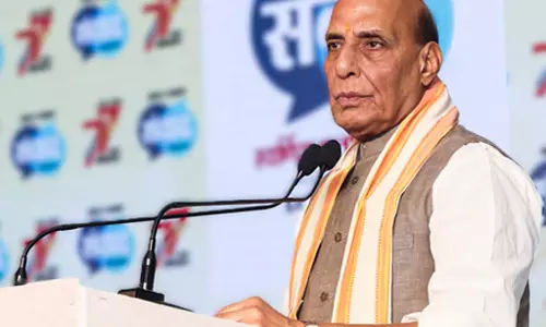 रक्षा क्षेत्र में भारत एक आशाजनक निर्यातक है: Rajnath Singh रक्षा क्षेत्र में भारत एक आशाजनक निर्यातक है: Rajnath Singh