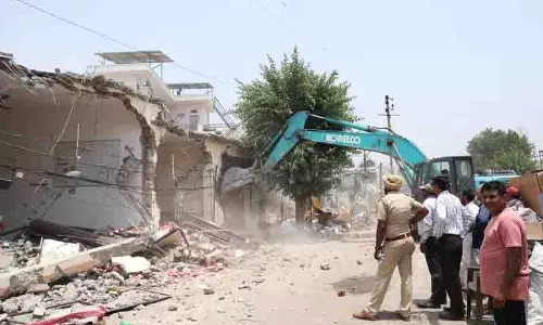 Kambwala परिधि पर अवैध निर्माण ध्वस्त