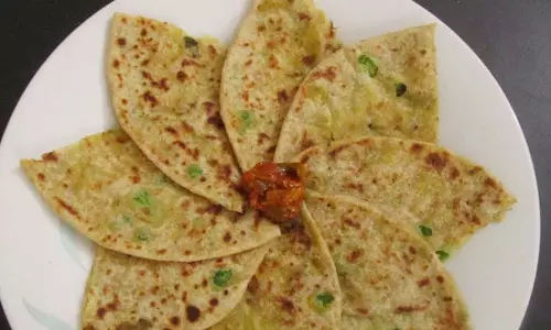 Recipe- हेल्दी मटर पराठा