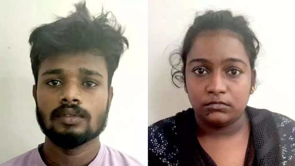 Tamil Nadu : महिला से सोने की चेन छीनने की कोशिश करते पति-पत्नी पकड़े गए Tamil Nadu : महिला से सोने की चेन छीनने की कोशिश करते पति-पत्नी पकड़े गए
