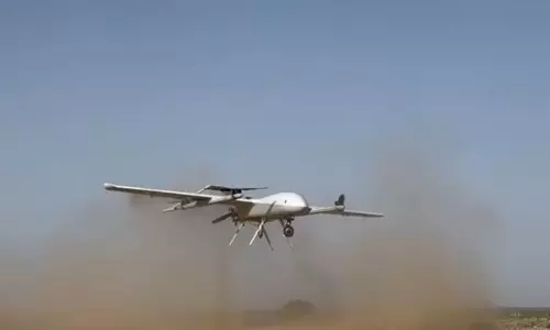 SADL ने पोखरण रेंज में हाइब्रिड VTOL UAV (रुद्रास्त्र) का सफलतापूर्वक परीक्षण किया
