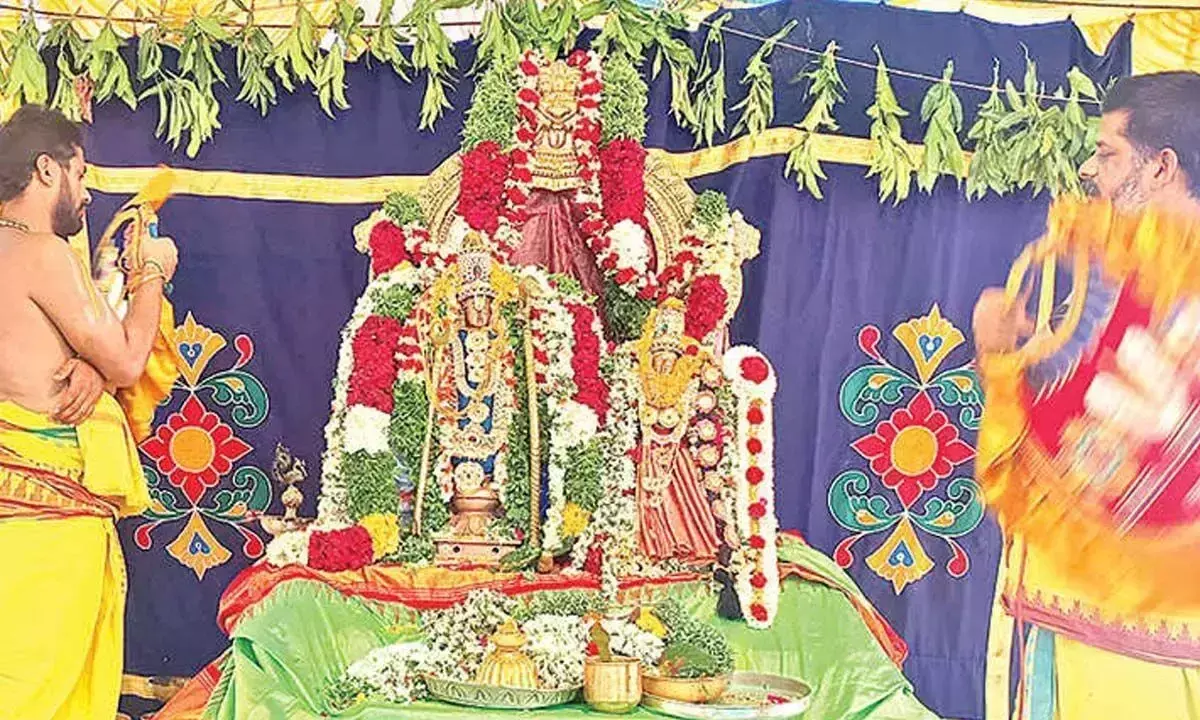 Andhra: वॉन्टिमिट्टा में भव्य रूप से मनाया गया सीताराम कल्याणोत्सव