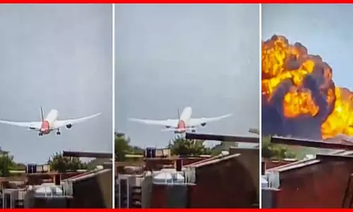 Air India Plane Crash: बड़ा विमान हादसा...प्लेन क्रैश के बाद बहुत बड़ी तबाही